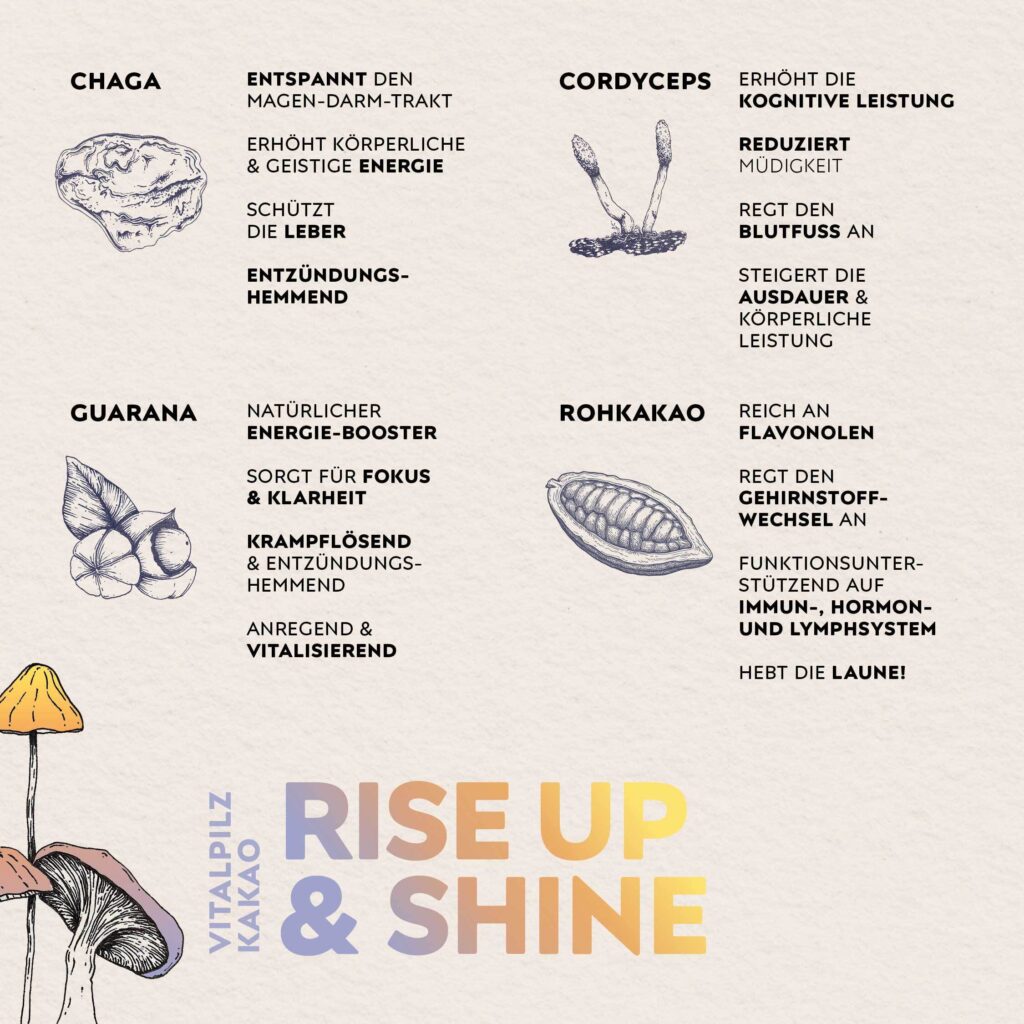 Infografik "rise up & shine"