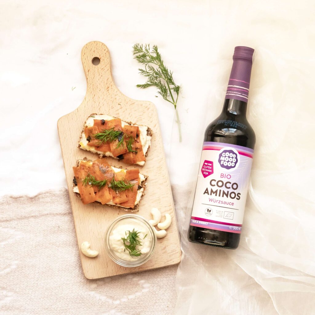 Moodbilder Coco Aminos Würzsauce Karottenlachs