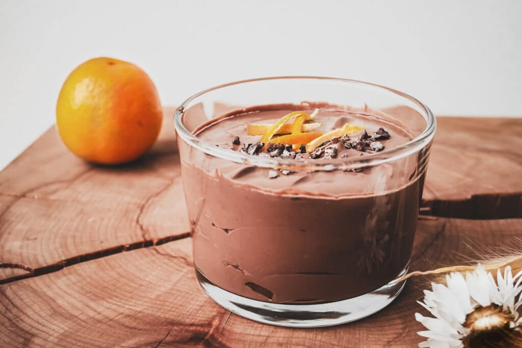 Veganes Rohkakao Clementinen Créme