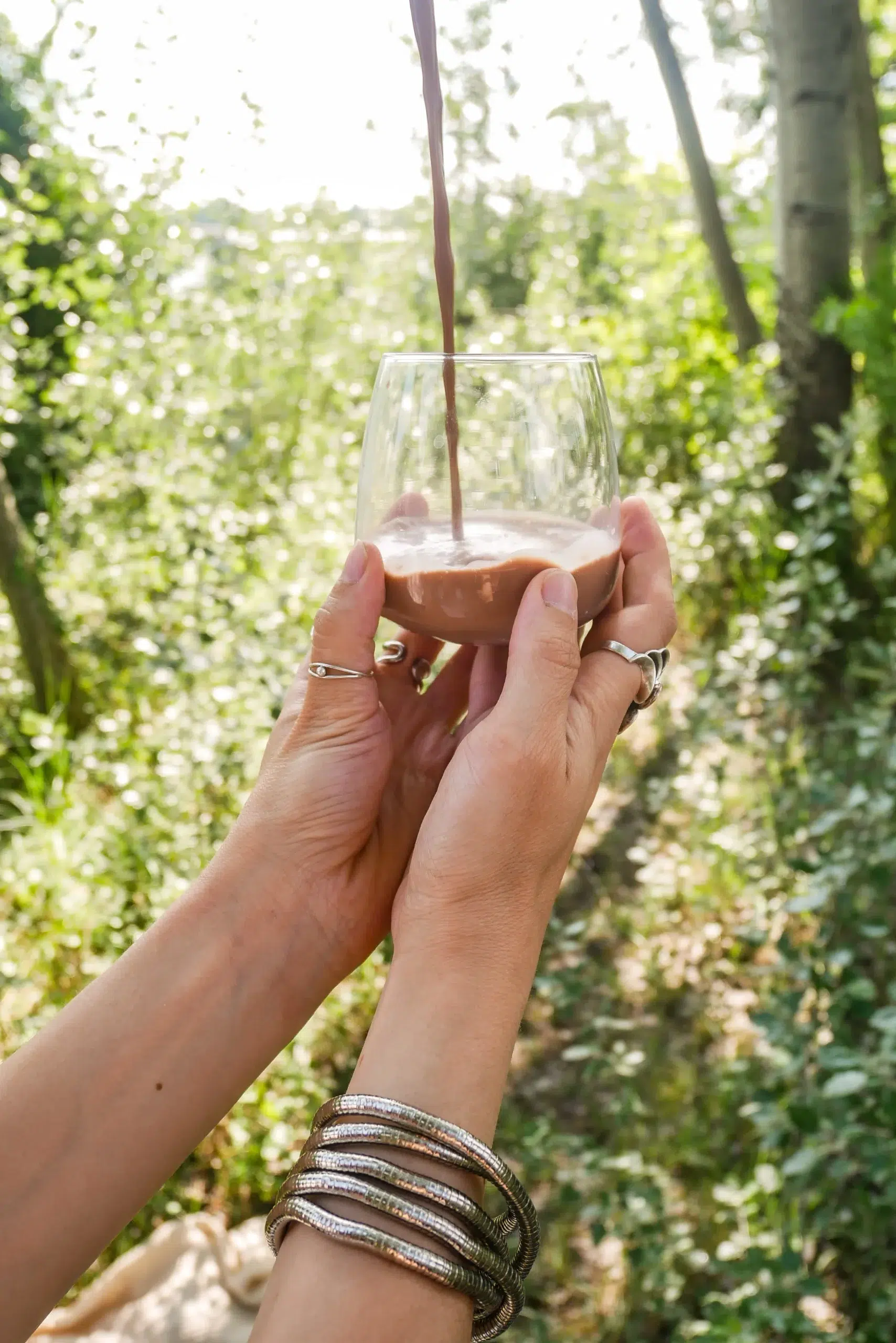 Kakao im Glas