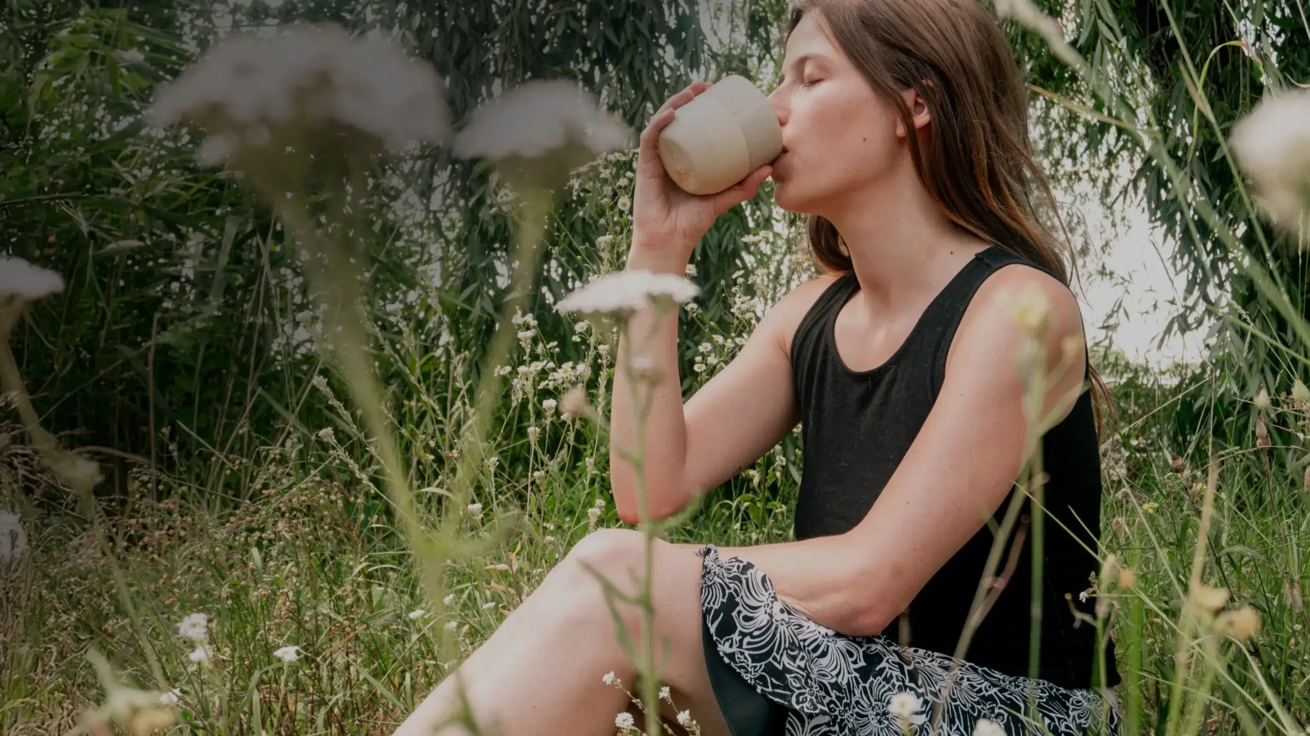 Header "Frühling im Herzen, Kakao im Becher"
